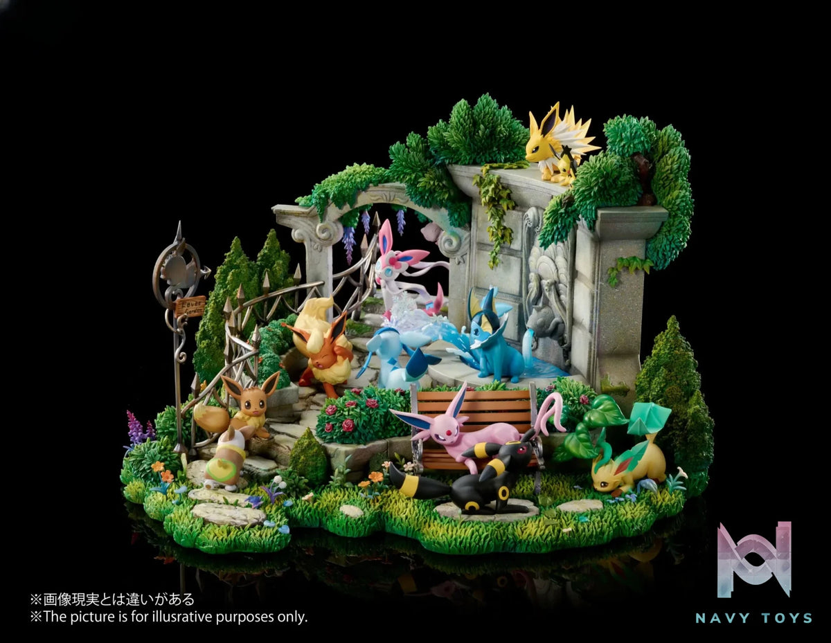 MoonShadow Studio – Eevee Family Anniversary Garden Diorama Pokémon
