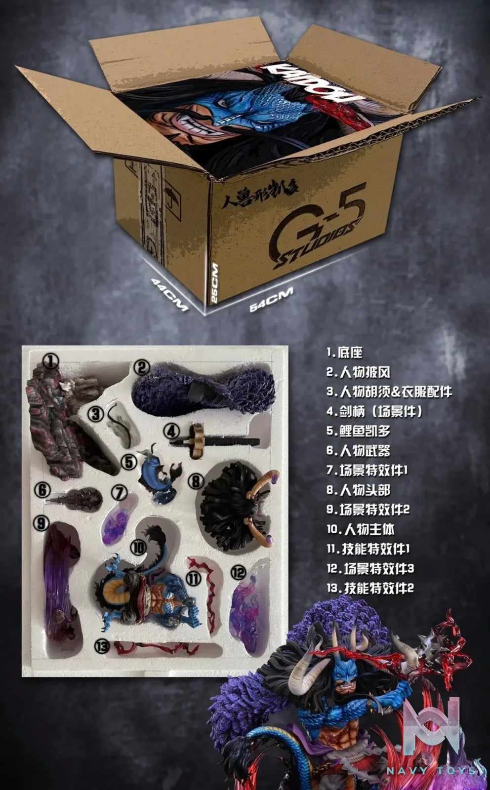 G5 Studio – Onigashima Series Half Beast Form Kaido