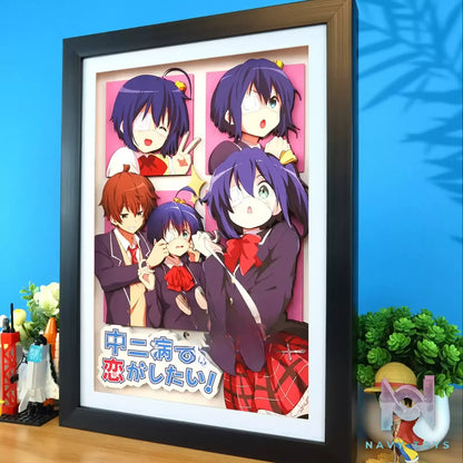 KALA HOME Studio – Takanashi Rikka X Togashi Yuta #02 3D Decorative Painting Love, Chunibyo & Other Delusions!