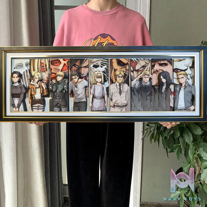 KALA HOME Studio – Attack on Titan Multiple Characters #02 Titan 3D Decorative Painting Attack on Titan