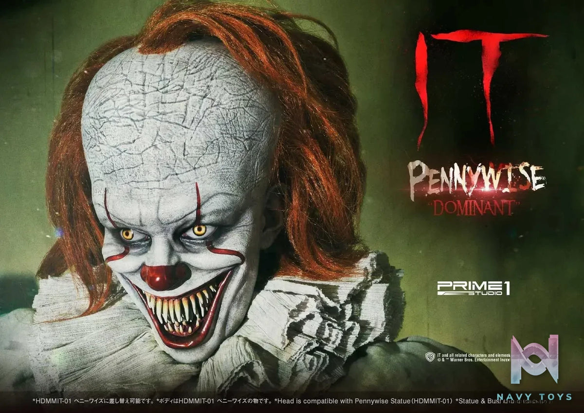 Prime 1 Studio – High Definition Bust IT (Film) Pennywise Head HDBIT-01 HDBIT-02 HDBIT-03 HDBIT-ALL (Licensed)