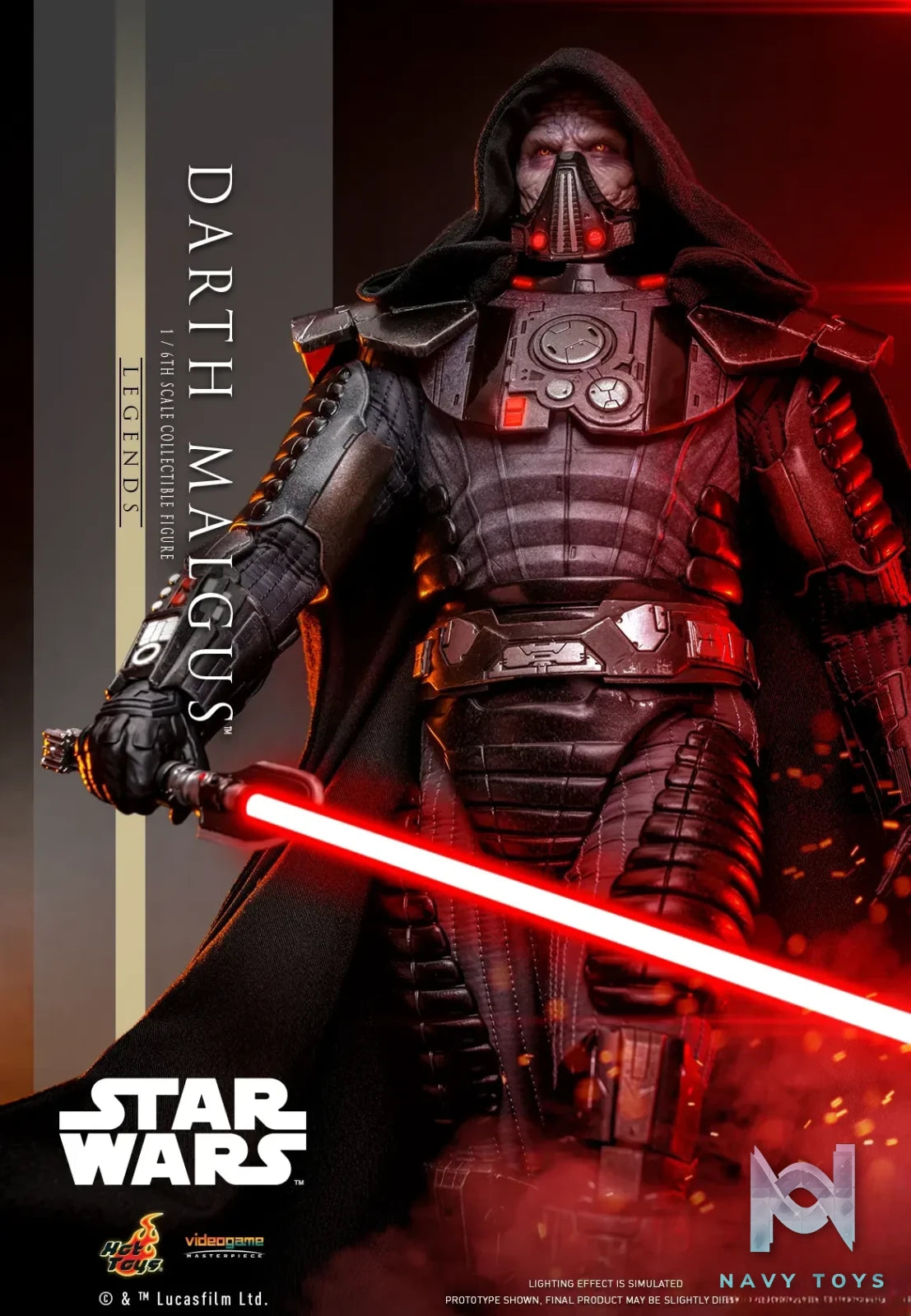 Hottoys – Star Wars 1/6th scale Darth Malgus™ Collectible Figure VGM70 (Licensed)