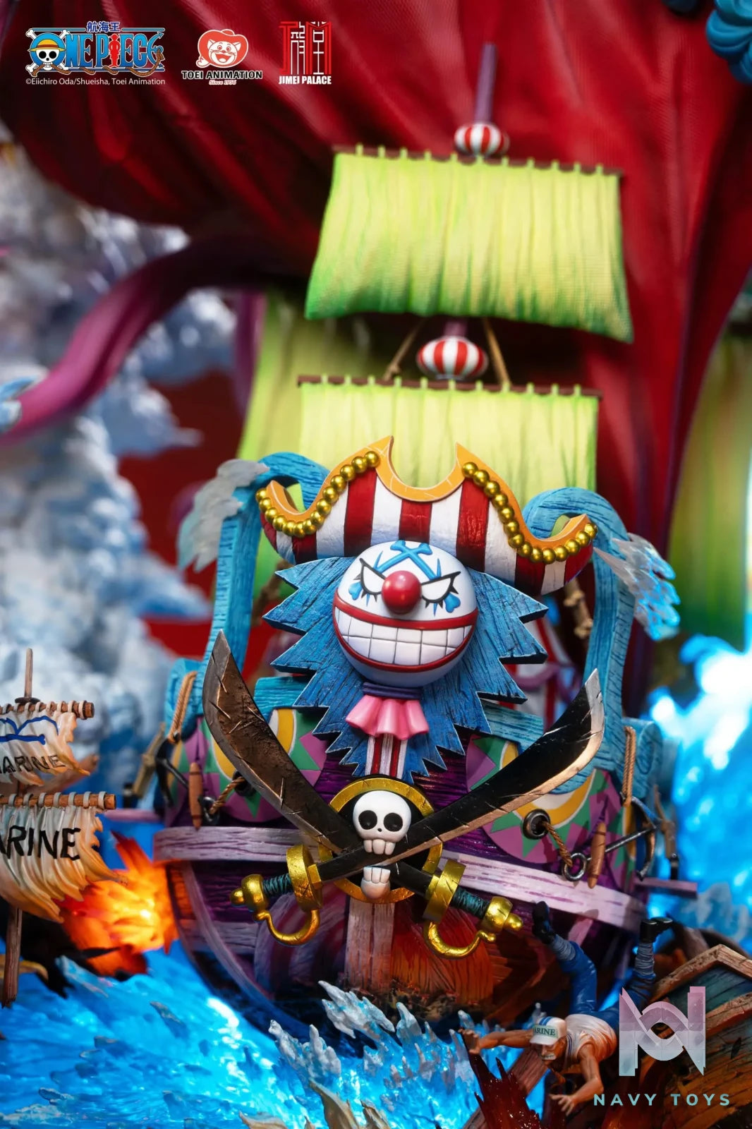 JIMEI PALACE Studio – ONE PIECE New Yonko BUGGY Limited Edition Statue (Licensed)