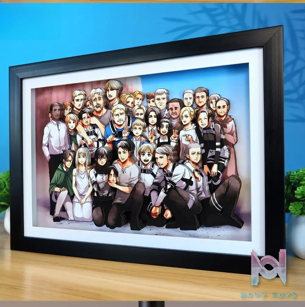 KALA HOME Studio – Attack on Titan Multiple Characters #03 Titan 3D Decorative Painting Attack on Titan