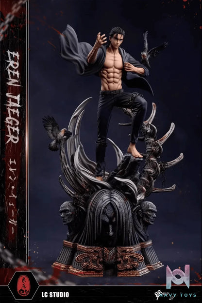 LC Studio - Attack on Titan 19 years old Eren resin statue Navy Toys anime figure