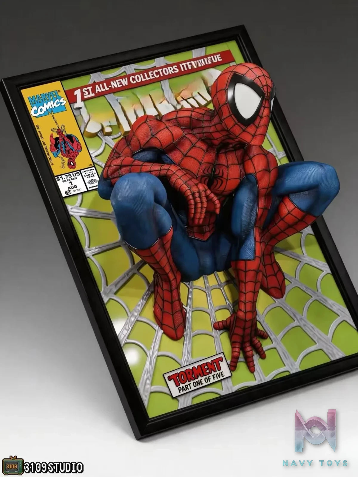 3109 Studio – Spider-Man Comic Cover 3D Mural Statue Marvel