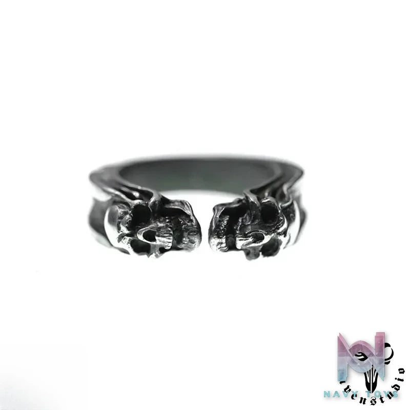 Raven Studio (silver jewelry) – Original Exclusive Twin Skull Ring Original