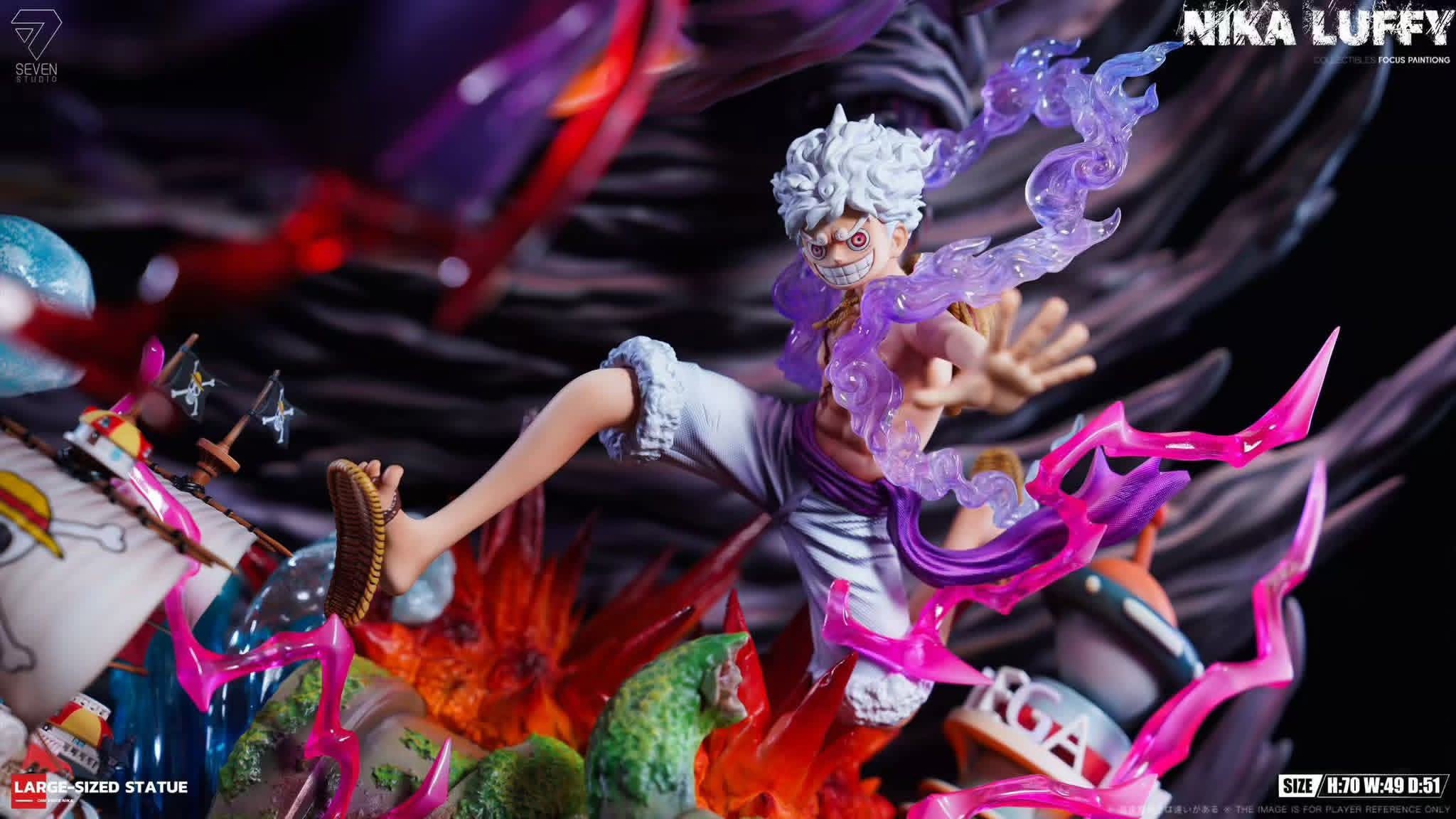 Luffy Nika resin statue Seven studio anime figure