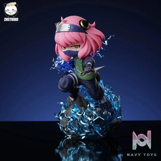 ZH Studio - Spy x Family Anya COS Hatake Kakashi resin statue Navy Toys anime figure
