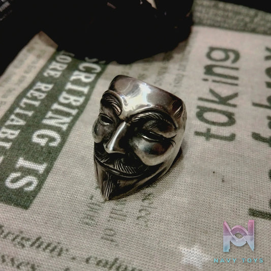 Raven Studio (silver jewelry) – Exclusive Original “V for Vendetta” Masked Stranger Ring Original