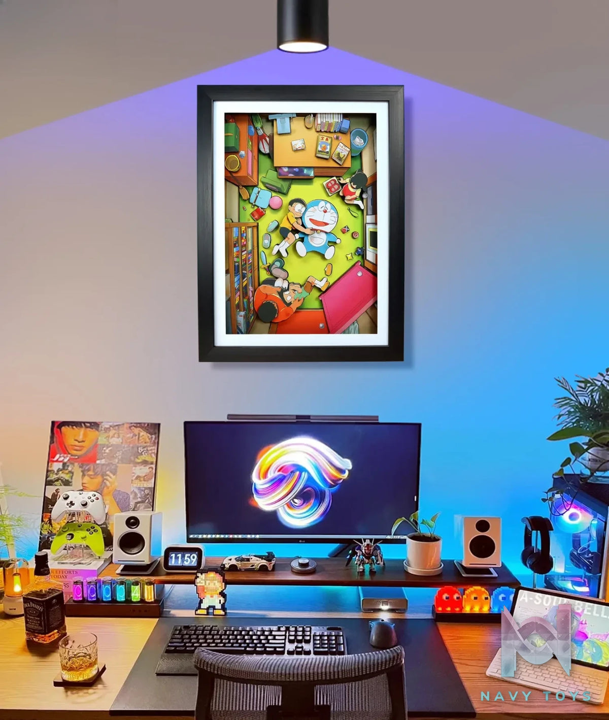 KALA HOME Studio – Doraemon Multiple Characters #04 3D Decorative Painting Doraemon