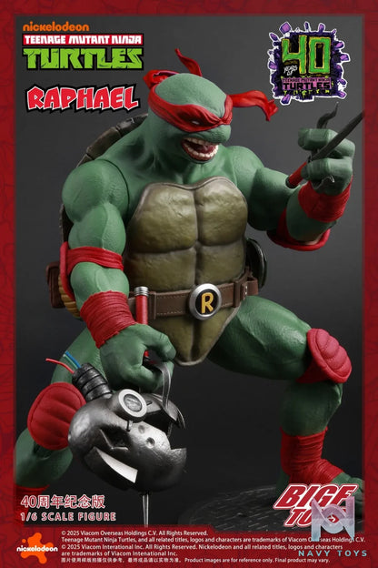 BIGFTOYS – BIGF-002 TNMT Raphael 40th Anniversary Edition 1/6 Scale Action Figure (Licensed)
