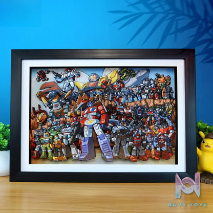 KALA HOME Studio – Transformers Multiple Characters #01 3D Decorative Painting Transformers