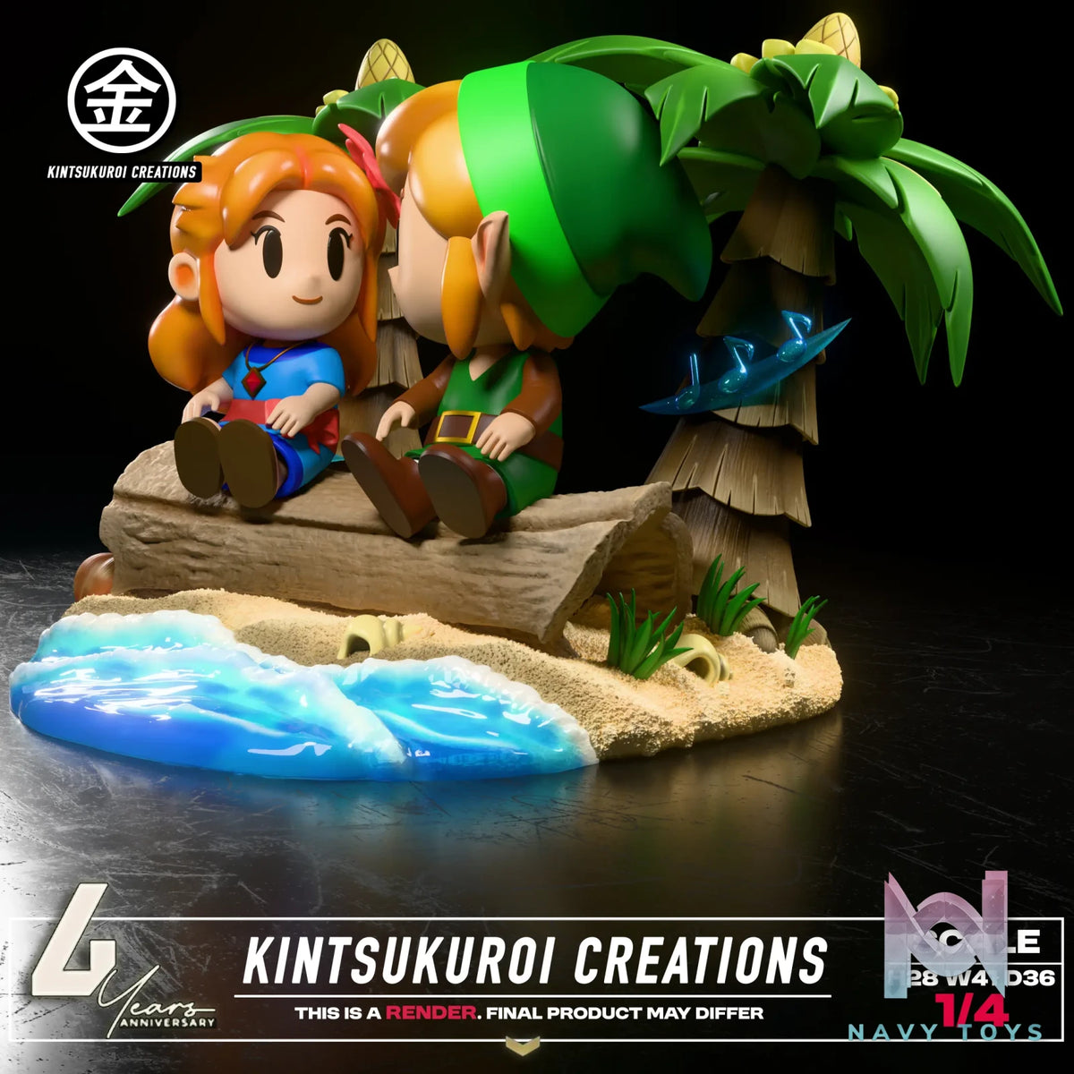 Kintsukuroi Creations Studio – The Legend of Zelda LINK AND MARIN 14 DIORAMA