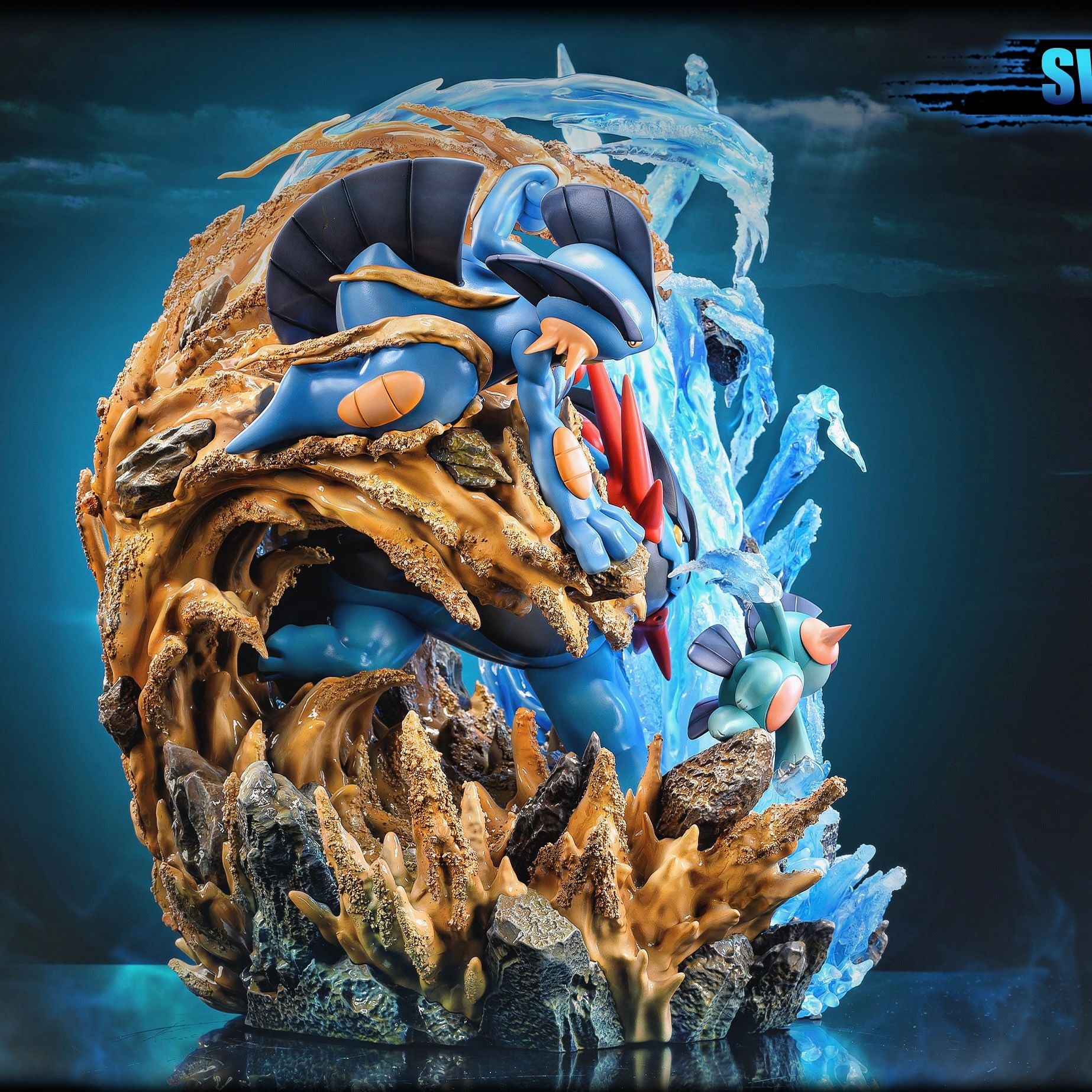 Swampert Family - Pokemon - Fantasy Studio resin statue Fantasy Studio anime figure