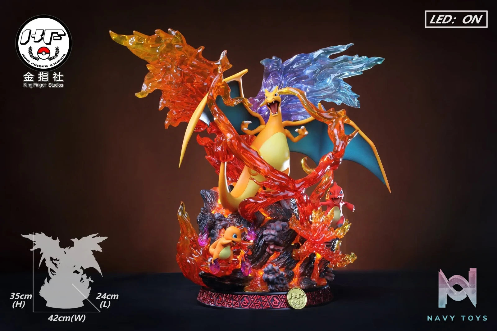 King Finger Studio – Pokemon Charizard Evolution Set