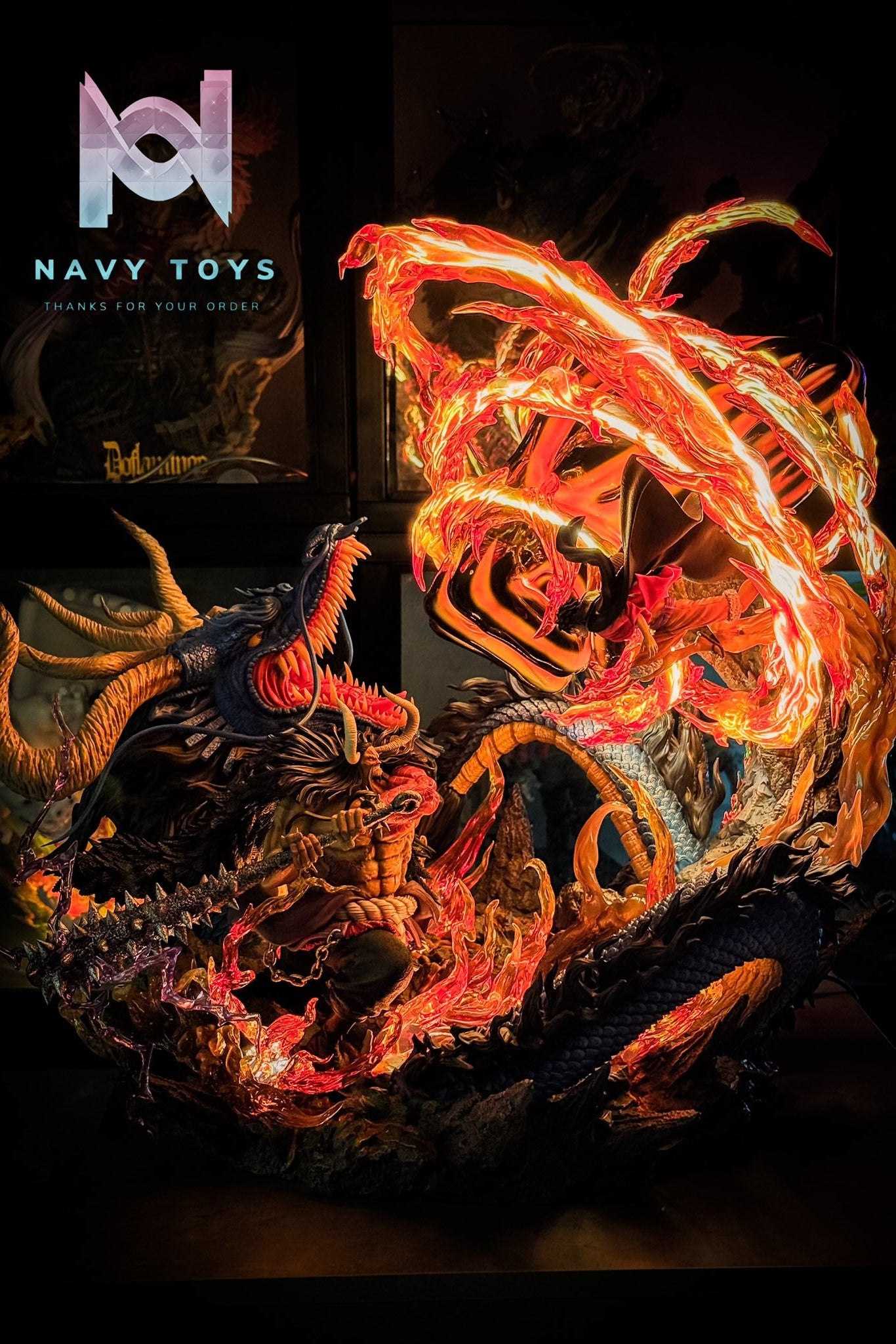 Ventus Studio Kaido vs Luffy - One Piece resin statue ventus Studio anime figure