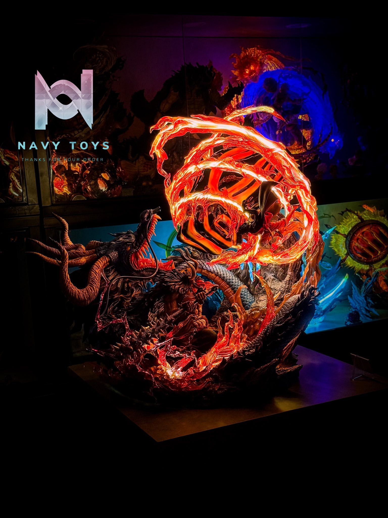 Ventus Studio Kaido vs Luffy - One Piece resin statue ventus Studio anime figure