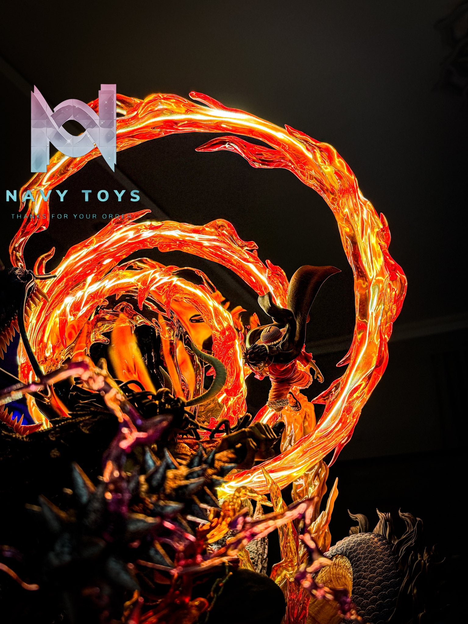 Ventus Studio Kaido vs Luffy - One Piece resin statue ventus Studio anime figure