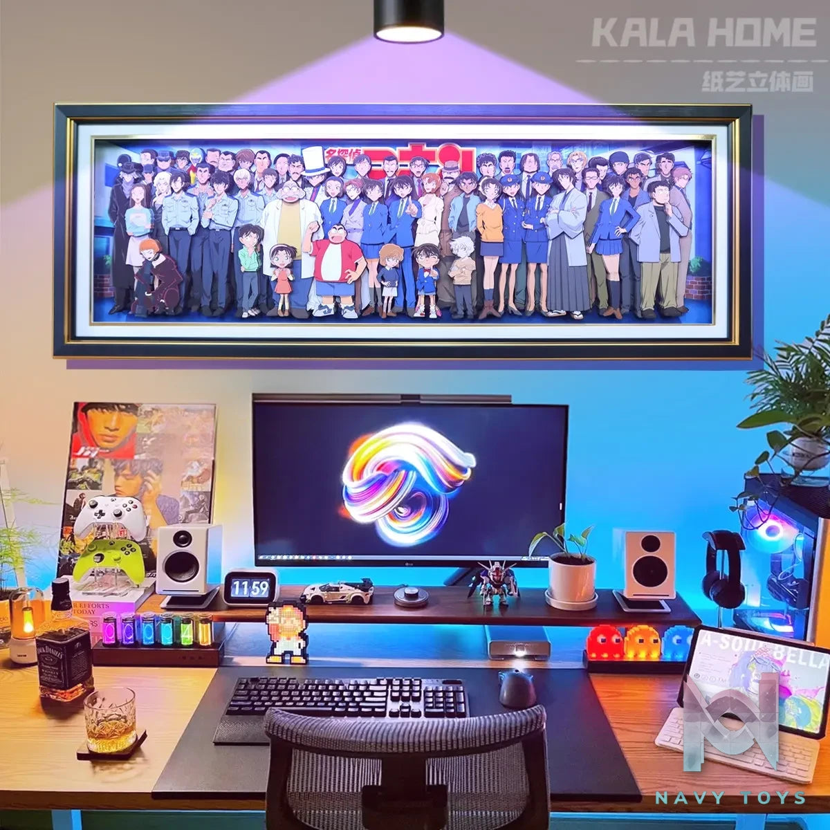 KALA HOME Studio – Detective Conan Multiple Characters #05 3D Decorative Painting Detective Conan