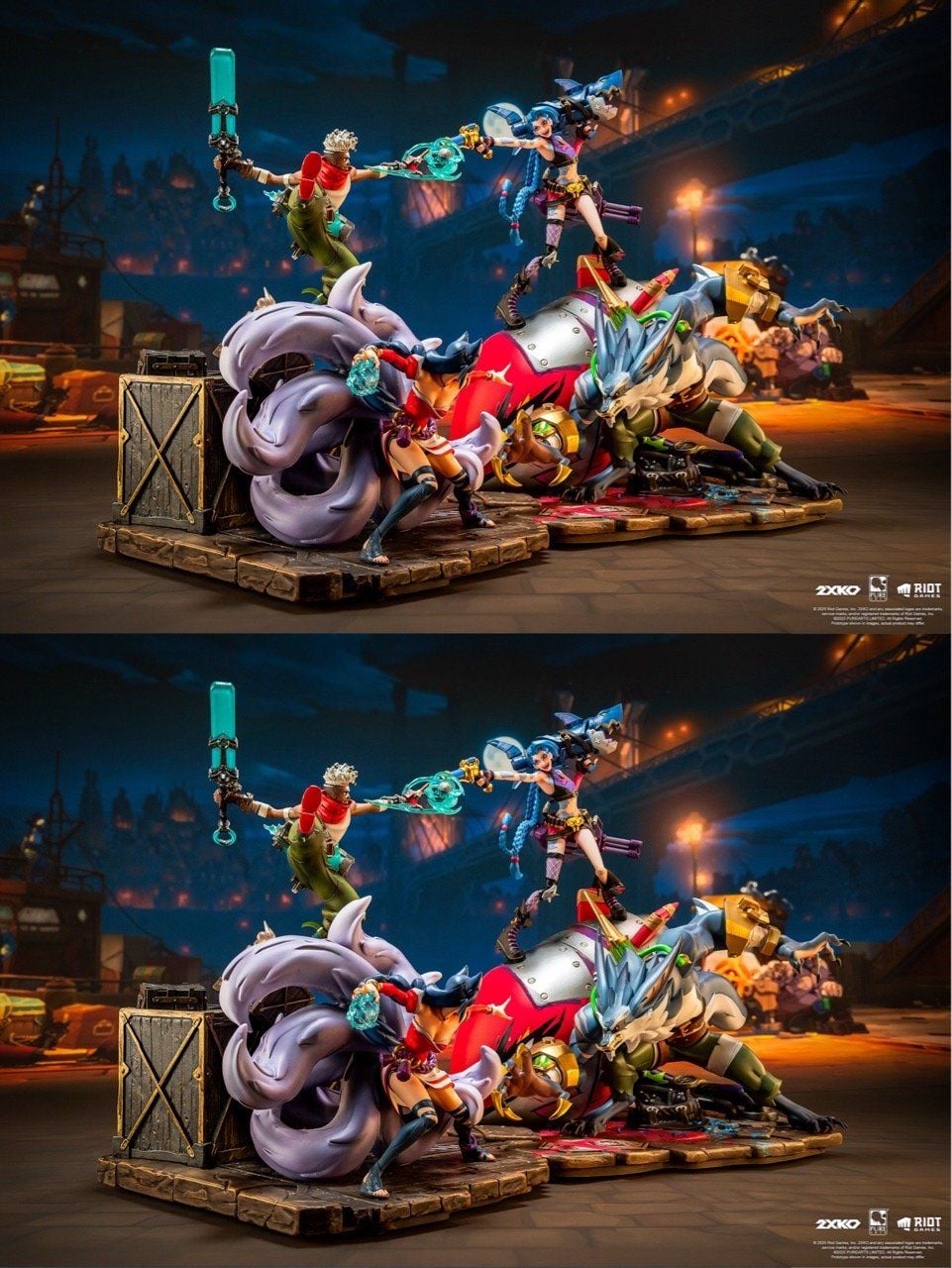 Ahri & Ekko VS Jinx & Warwick - League Of Legends - PureArts Studio resin statue PureArts Studio anime figure