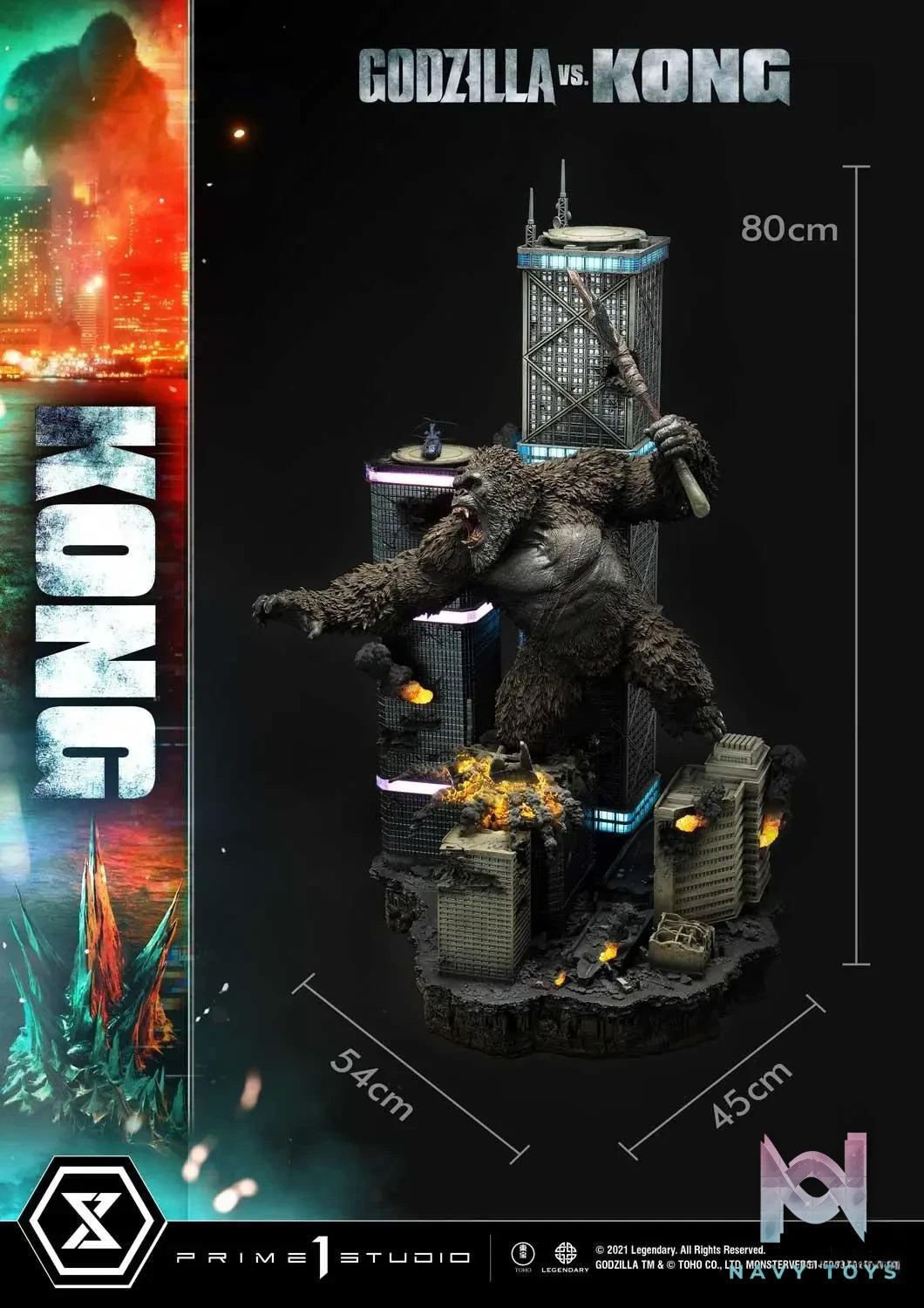 Prime 1 Studio – Ultimate Diorama Masterline Godzilla vs Kong Kong Final Battle UDMGVK-02 (Licensed)