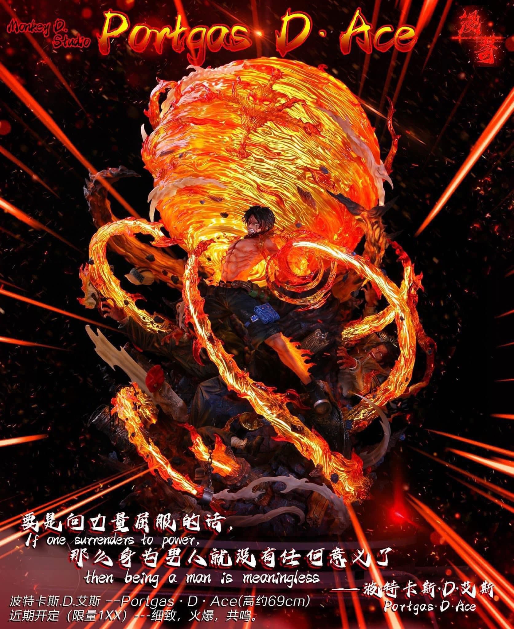 Ace Monkey D Studio - One Piece resin statue monkey d studio anime figure