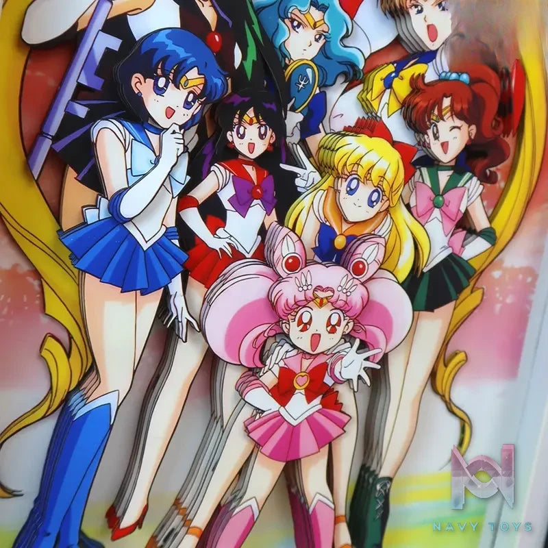 KALA HOME Studio – Sailor Moon Multiple Characters #03 3D Decorative Painting Sailor Moon