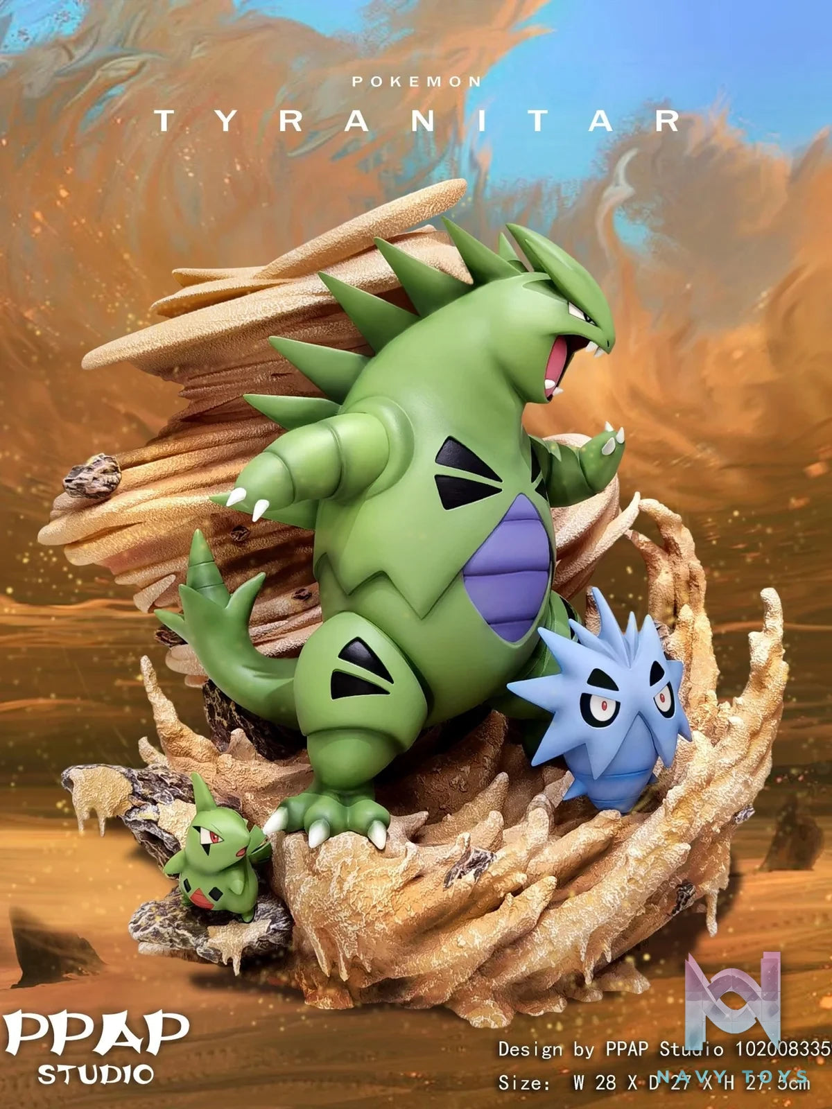 Tyranitar Family - Pokemon - PPAP Studio resin statue ppap studio anime figure
