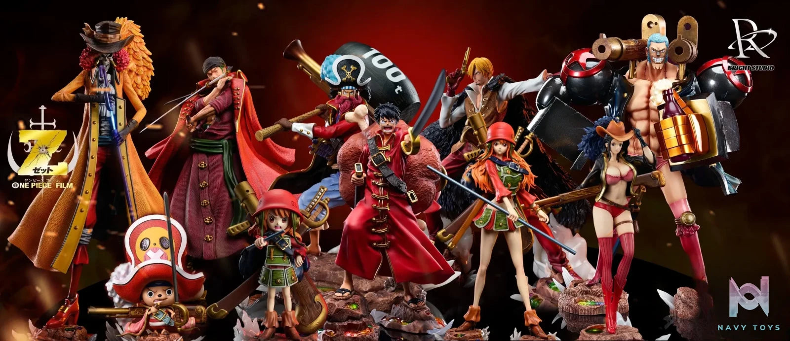 One Piece Red Straw Hats Resonance Luffy – BRIGHT Studio | Navy Toys