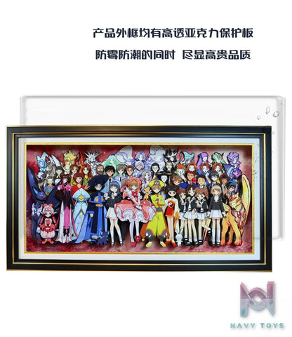 KALA HOME Studio – Cardcaptor Sakura Multiple Characters #03 3D Decorative Painting Cardcaptor Sakura