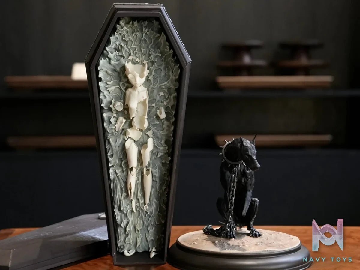 Black dog pulling coffin of Casca - Berserk - BIHS Studio resin statue Navy Toys anime figure