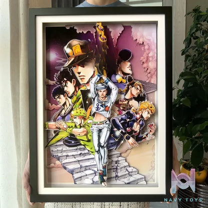 KALA HOME Studio – JoJo Multiple Characters #02 3D Decorative Painting JoJo