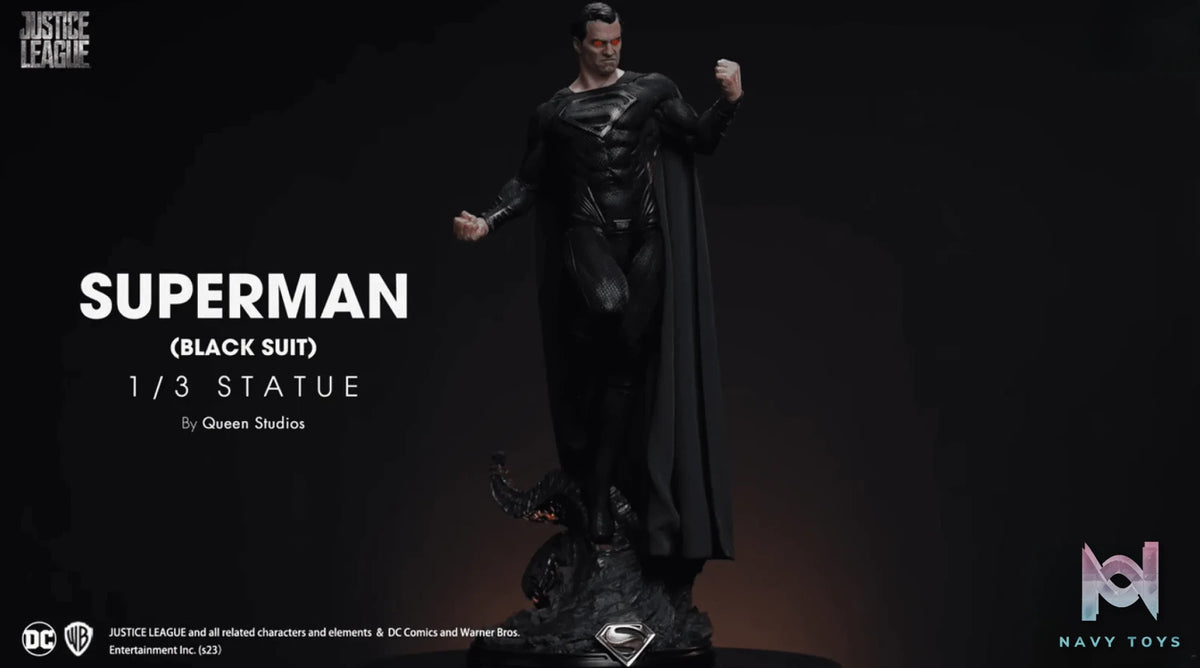 Queen Studio – DC Black Superman (Licensed)