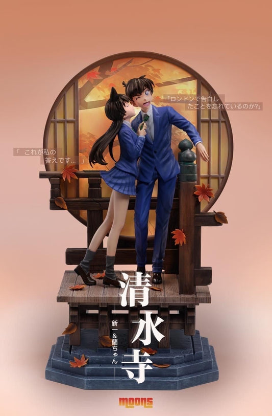 Kudo Shinichi & Ran Mori resin statue Moon Studio anime figure