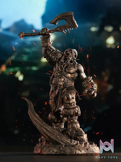 BLIZZARD ENTERTAINMENT – World of Warcraft Grommash Hellscream Bronze Edition Statue BLZ006 (Licensed)