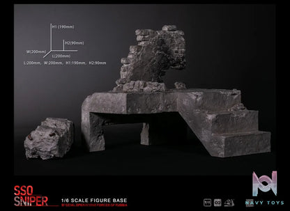 MOjingToys – Modular Series 1/6 Scale Urban Stairwell Ruins Diorama Base L008 (Licensed)