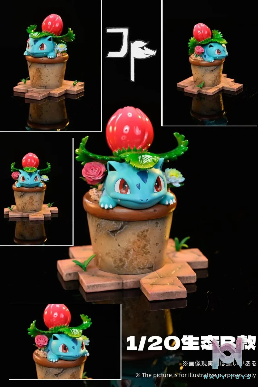 JP Studio - Venusaur Evolution - Pokemon resin statue JP Studio anime figure