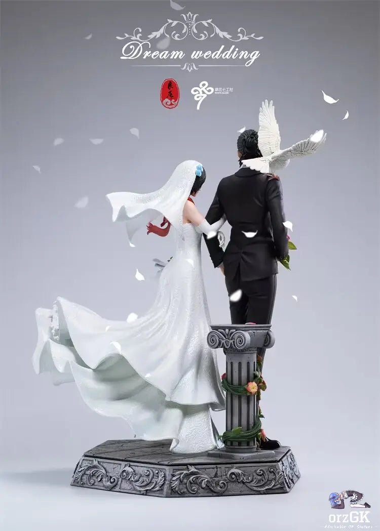 LC Studio - Attack on Titan Eren Yeager & Mikasa Ackerman Wedding resin statue Navy Toys anime figure