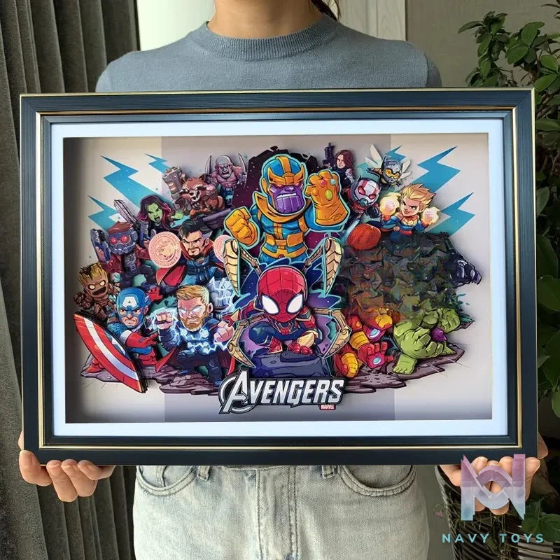 KALA HOME Studio – Marvel Multiple Characters #01 3D Decorative Painting Marvel