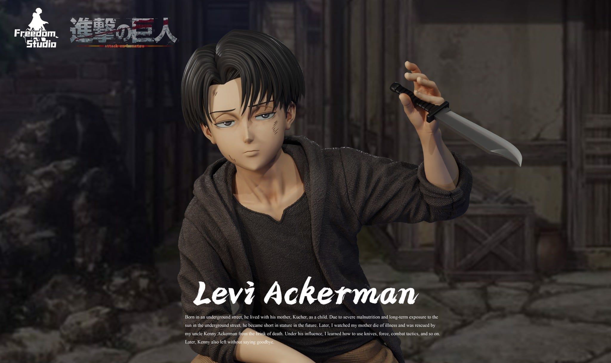 Levi Ackerman - Attack on Titan - Freedom Studio resin statue freedom studio anime figure