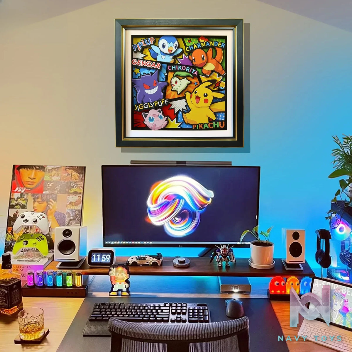 KALA HOME Studio – Pokémon Multiple Characters #14 3D Decorative Painting Pokémon