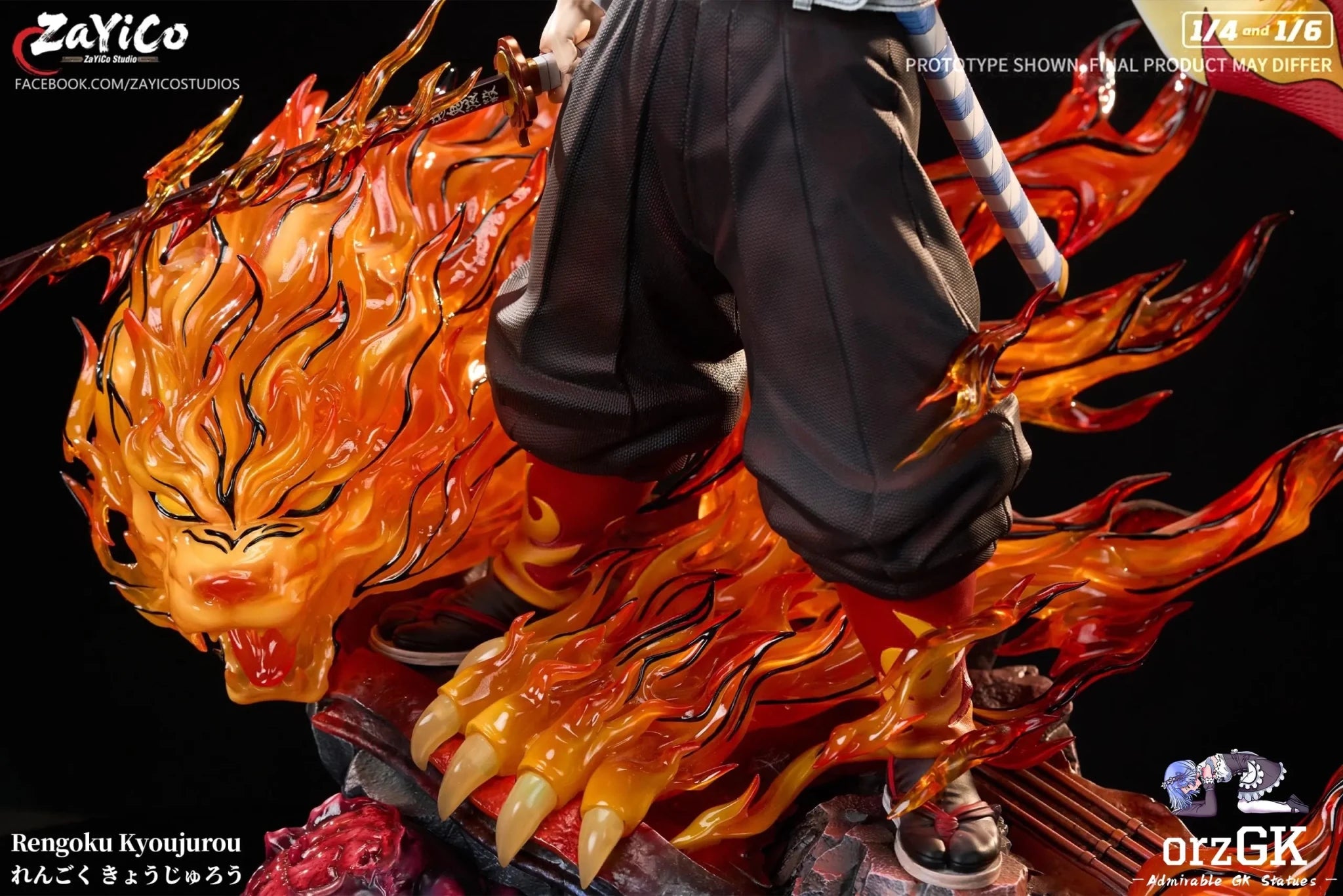 Flame Hashira Kyojuro Rengoku - Demon Slayer - Zayico Studio resin statue Navy Toys anime figure