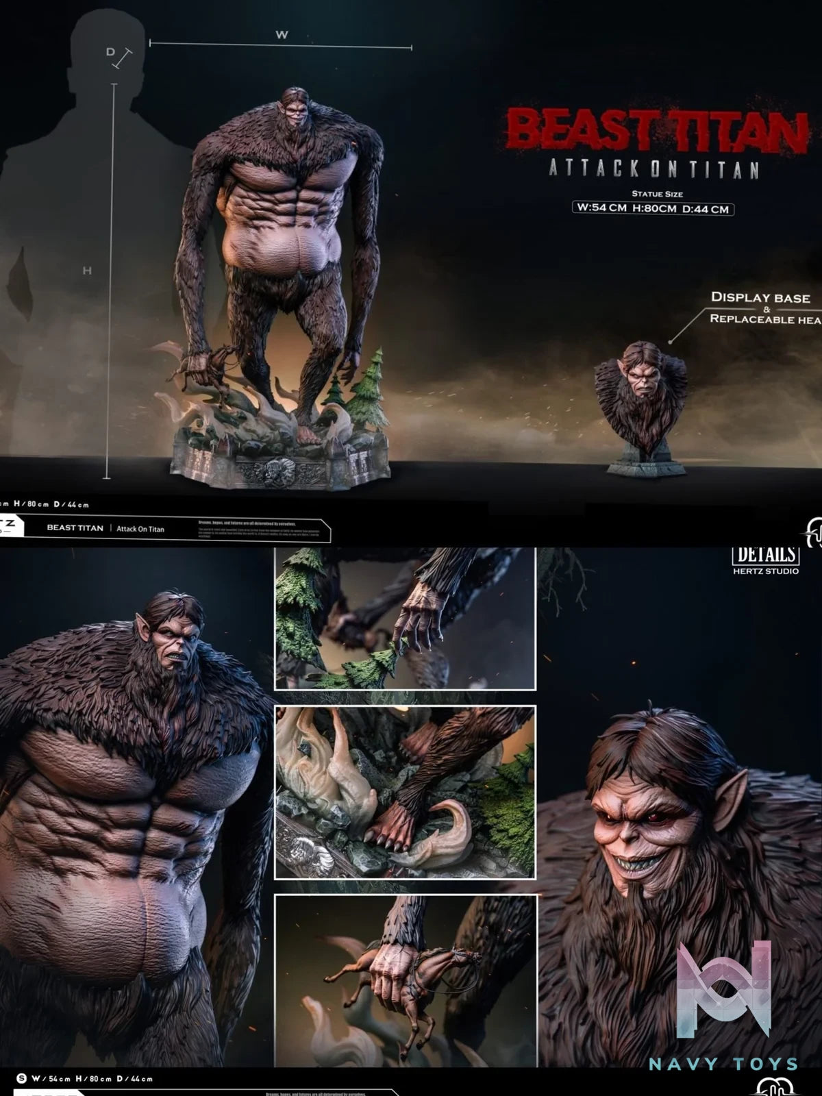 Beast Titan - Attack on Titan - Hertz Studio resin statue Hertz studio anime figure