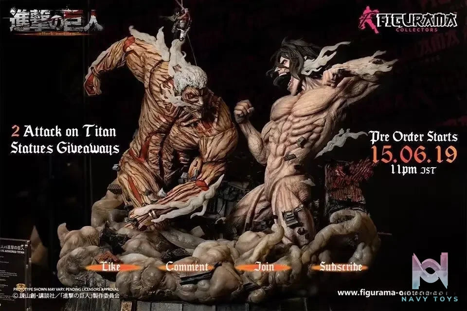 Figurama Collectors – Attack on Titan Eren VS Armored Titan (Licensed)