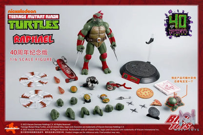 BIGFTOYS – BIGF-002 TNMT Raphael 40th Anniversary Edition 1/6 Scale Action Figure (Licensed)