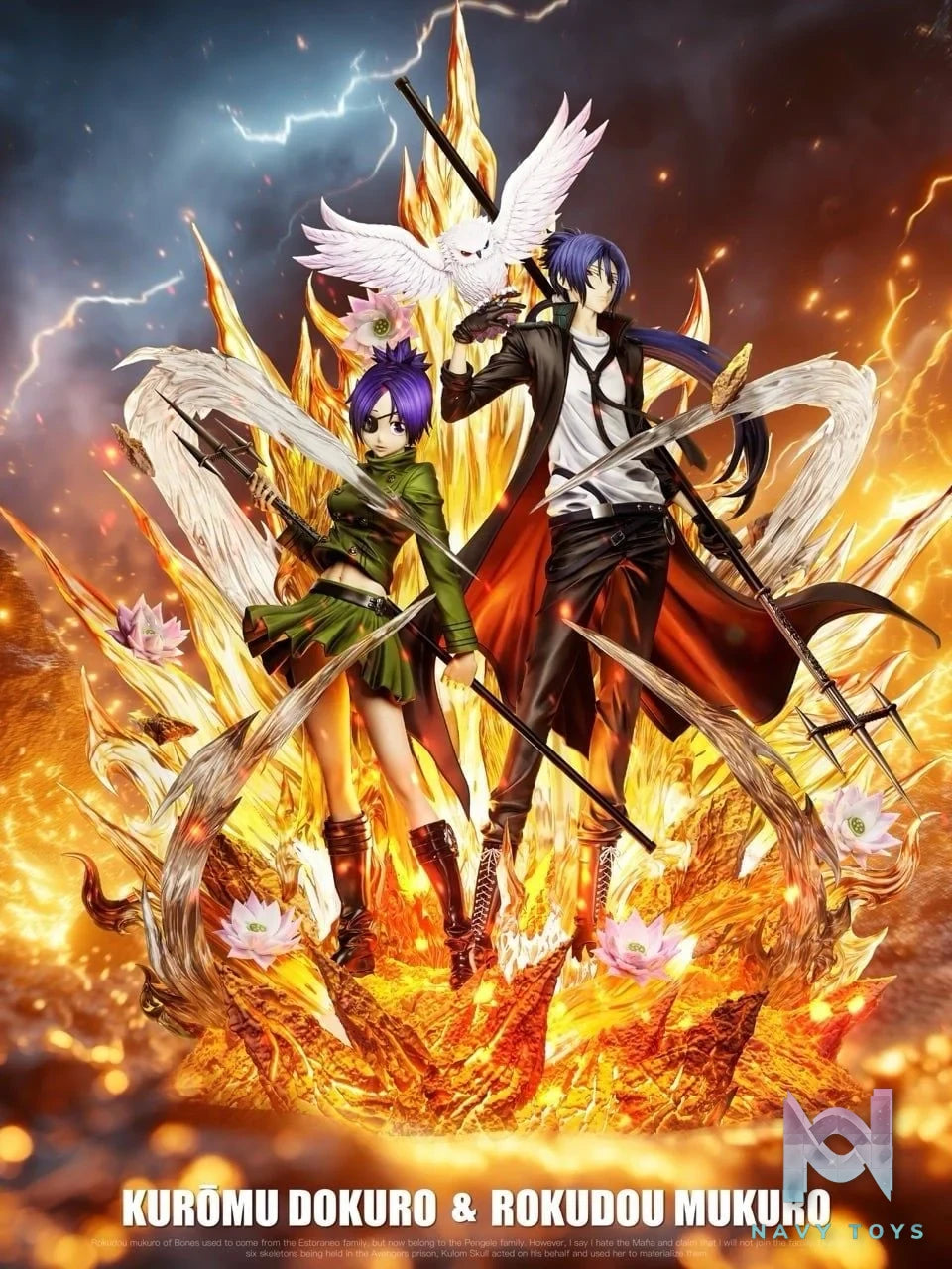Chrome Dokuro x Mukuro Rokudo - Katekyo Hitman Reborn! - LueYing Studio resin statue Lue Ying studio anime figure