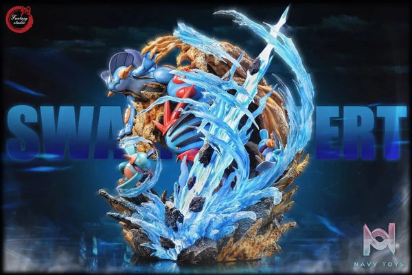 Swampert Family resin statue fantasy studio anime figure