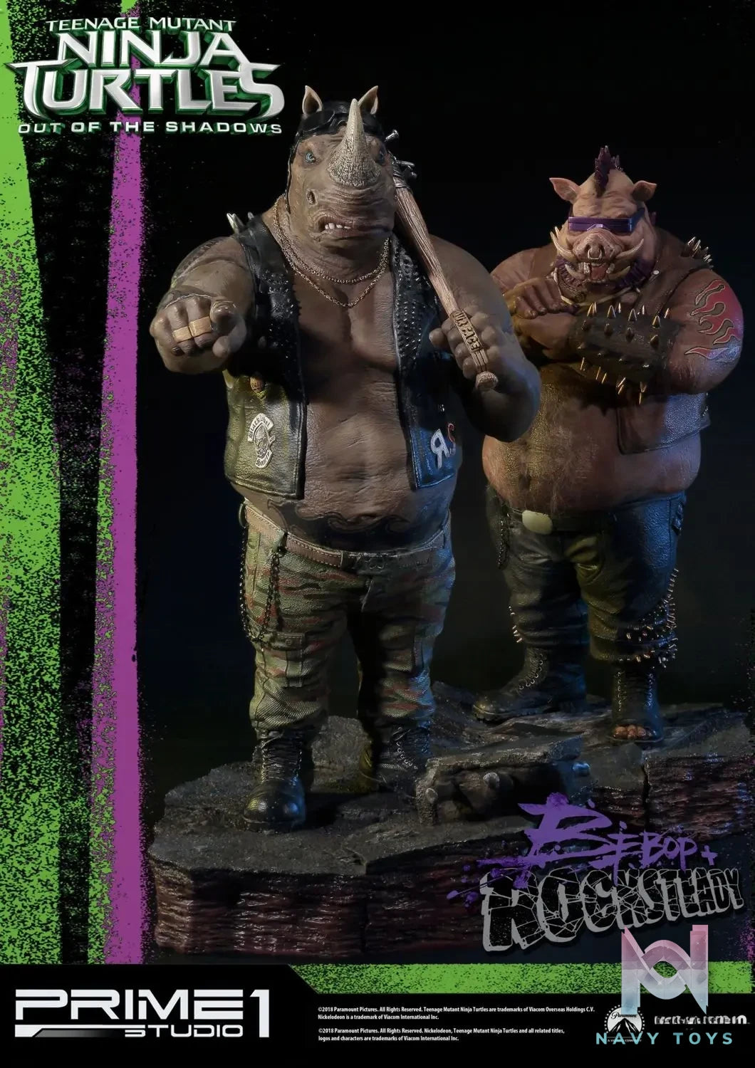 Prime 1 Studio – Premium Masterline Teenage Mutant Ninja Turtles: Out of the Shadows (Film) Bebop & Rocksteady EX Set PMTMNT-EX01 (Licensed)