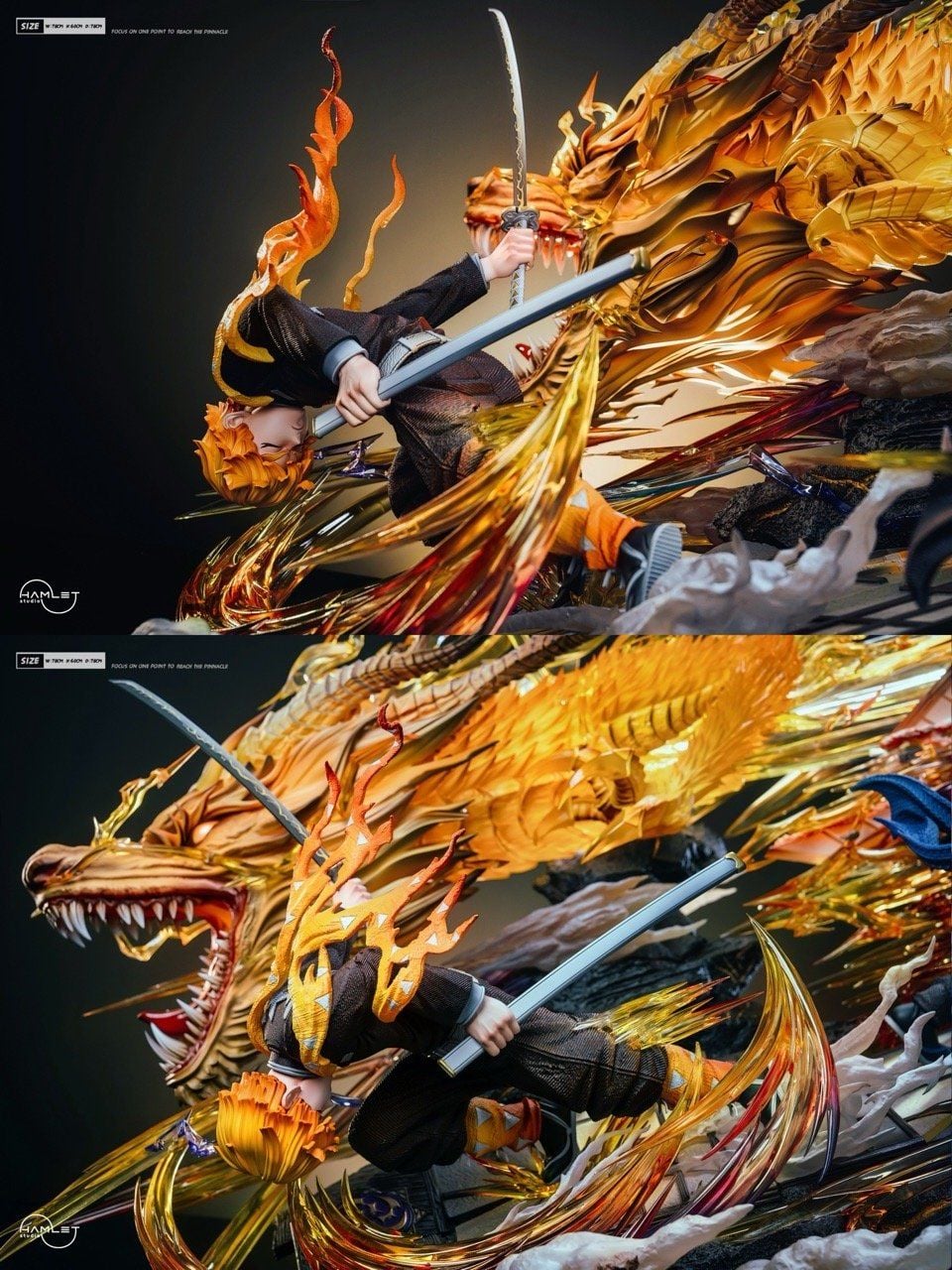 Zenitsu Agatsuma - Kimetsu no Yaiba - Hamlet Studio resin statue hamlet studio anime figure